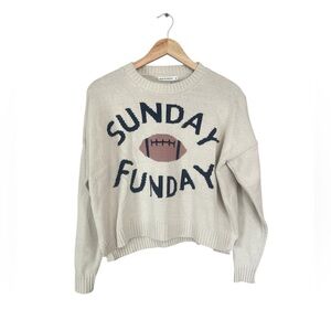 NWT Moon & Madison Sunday Funday Football Sweater